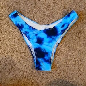 Blue tyedye swim bottoms